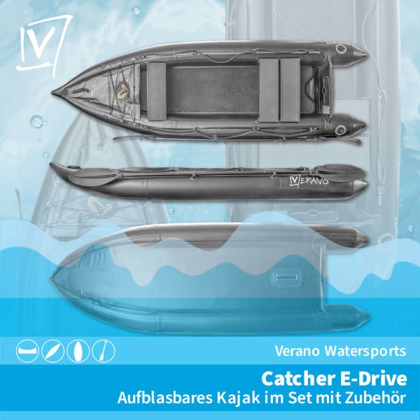 Verano Catcher E-Drive, inklusive Zubehör, schwarz